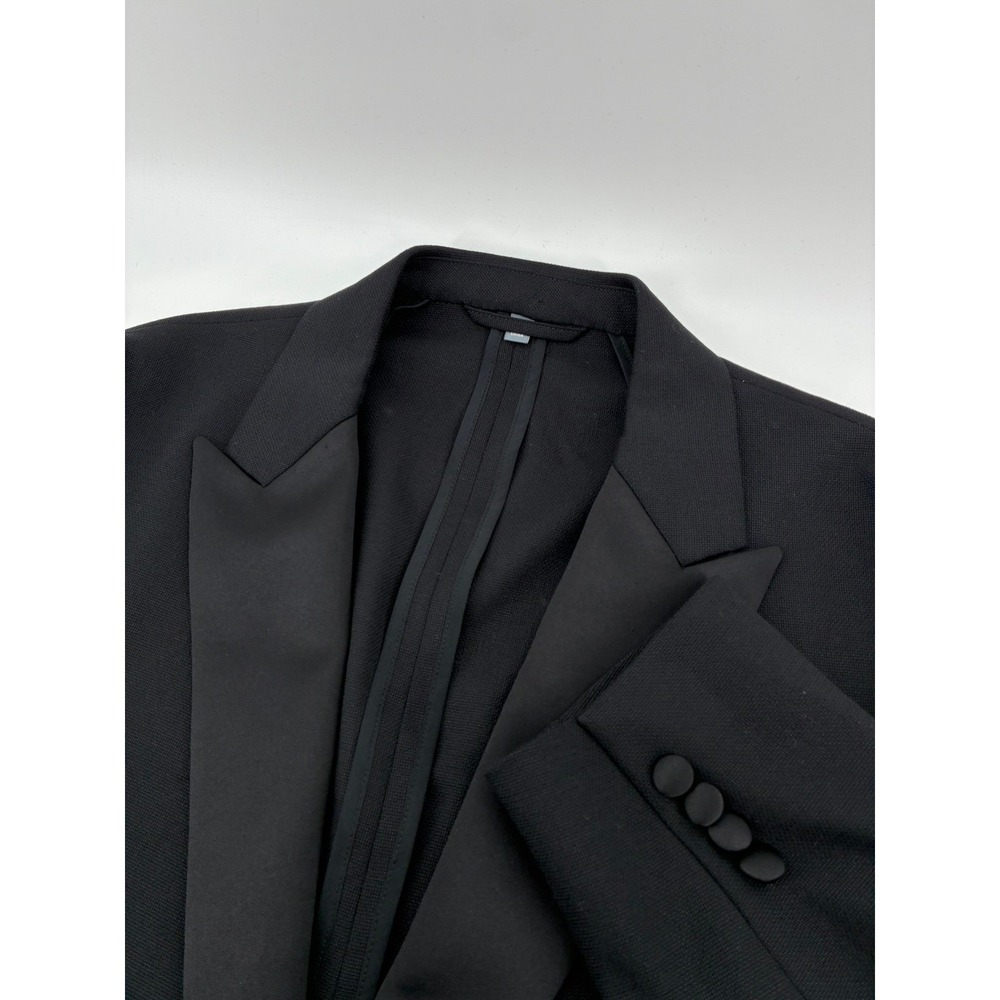 Bonobos Capstone Tuxedo Jacket 42R Slim Fit Black Wool Lanificio Comero 42R